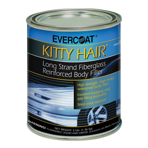 Evercoat KITTY HAIR 100868 Long Strand Fiberglass Reinforced Body Filler, 1 qt Can, Paste, Long Stra