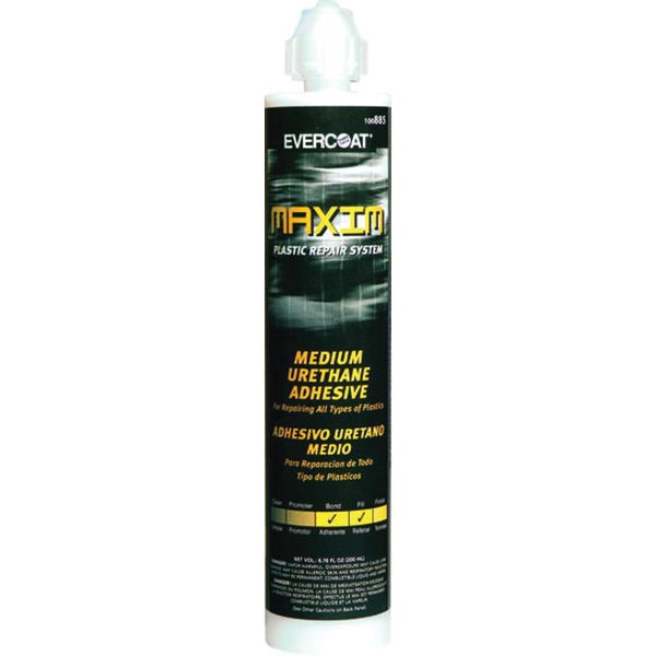 MAXIM 100885 Medium Fast Urethane Adhesive, 250 mL Bottle, Beige, Liquid, 3 hr Curing