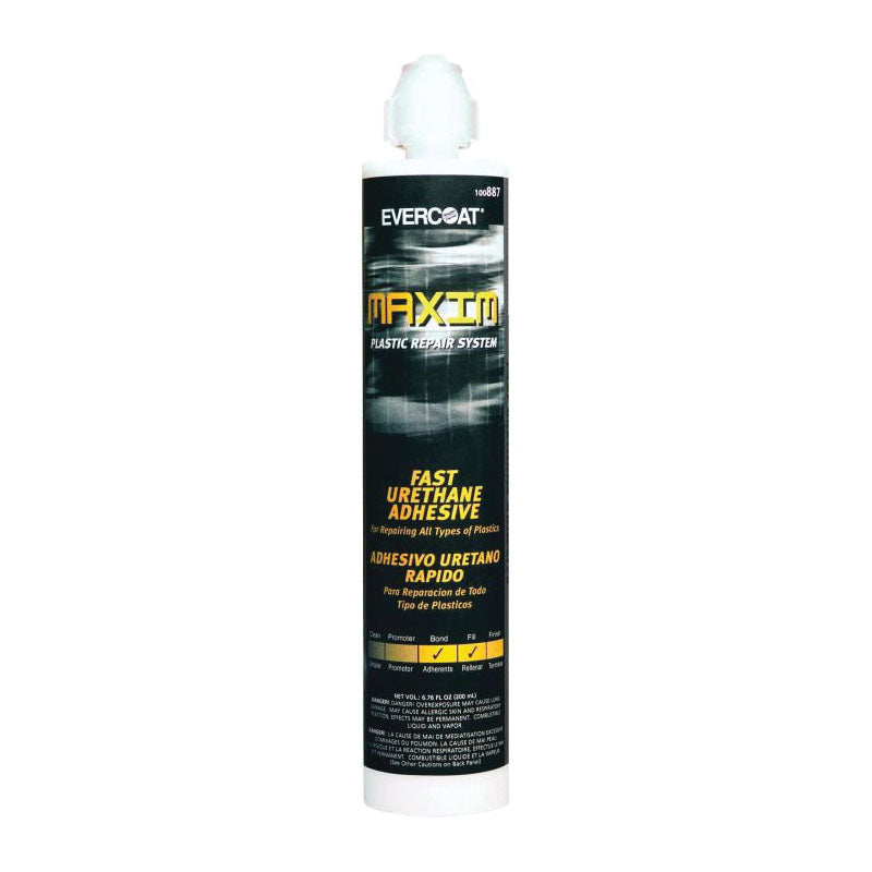Evercoat MAXIM 100887 Fast Urethane Adhesive, 250 mL Cartridge, Liquid, Beige, 1 to 3 min Applicatio
