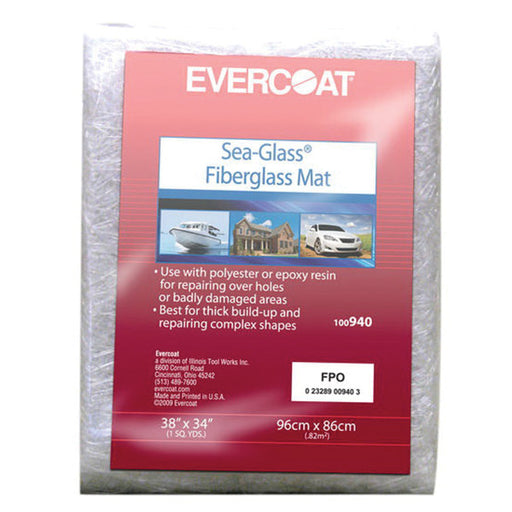 Evercoat Sea-Glass 100940 Fiberglass Mat, 11.5 oz Bag, White/Neutral, Solid