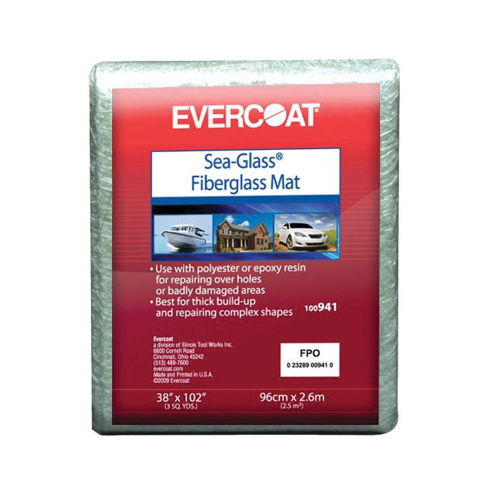 Evercoat Sea-Glass 100941 Fiberglass Mat, 11.5 oz Bag, White/Neutral, Solid