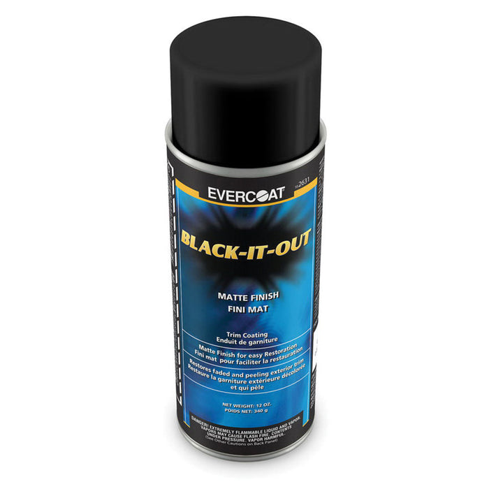 EVERCOAT® 102631 Black-It-Out Coating, 1 qt Aerosol Can, Matte Black, Liquid