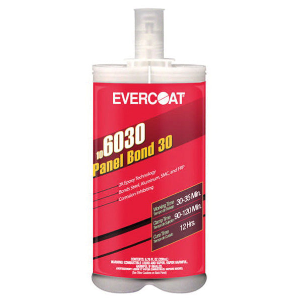 Evercoat Panel Bond-30 106030 2-Component Epoxy Adhesive, 200 mL Cartridge, Black, Paste, 12 hr Curi