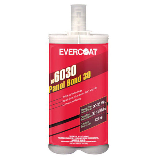 Evercoat Panel Bond-30 106030 2-Component Epoxy Adhesive, 200 mL Cartridge, Black, Paste, 12 hr Curi