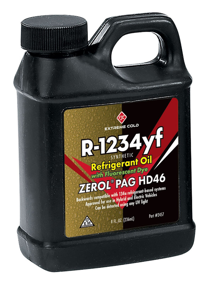 FJC REFRIGERANT Zerol HD 46 Dye YF PAG Oil- 8 oz