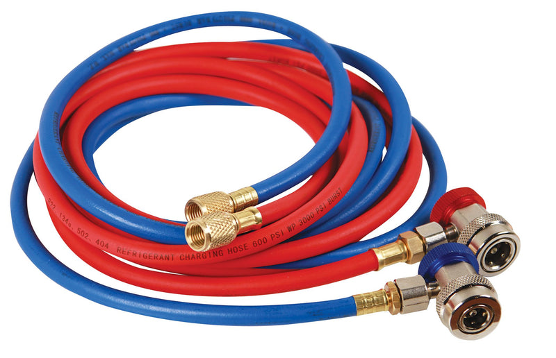 R-134a Premium Charging Hose and Coupler Set