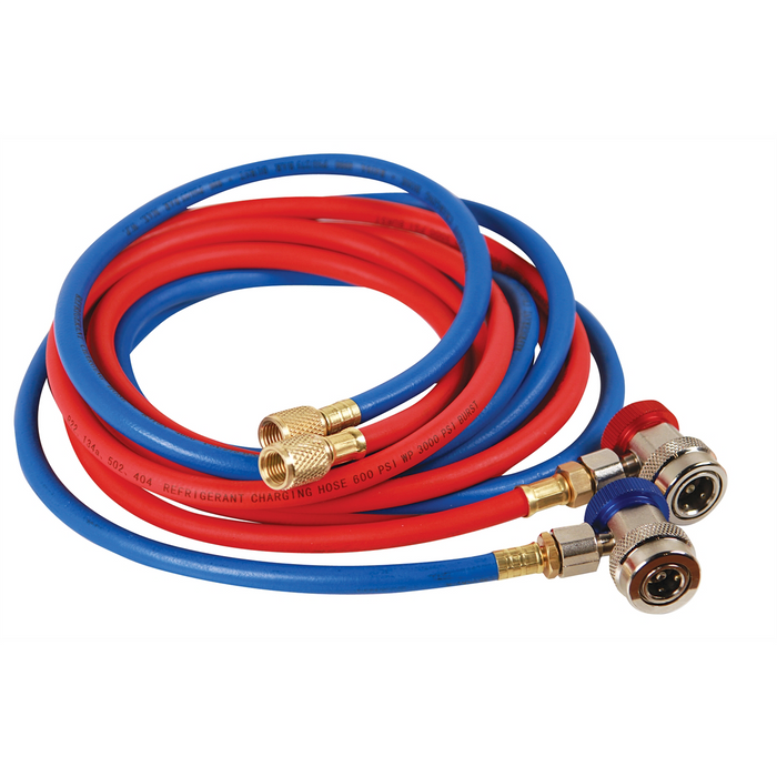 FJC REFRIGERANT R-134a Premium Charging Hose and Coupler Set — view 2