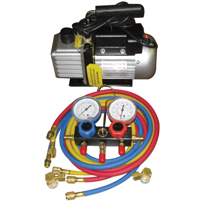 FJC REFRIGERANT PUMP AND GAUGE SET