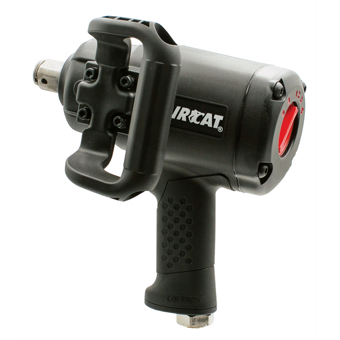 Aircat / Florida Pneumatic 1" Low Weight Pistol Grip Impact Wrench