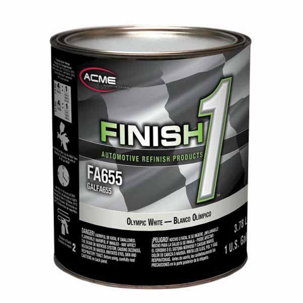 Sherwin-Williams Finish 1 FA655-1 High Performance 2.8 VOC Acrylic Enamel Top Coat, 1 gal Can, Olymp