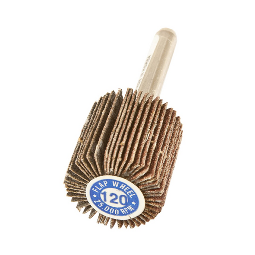 Forney Welding and Metal Working Forney 71696 Flap Wheel, Shank Mounted, 1 in x 1 in, Grit: 120
