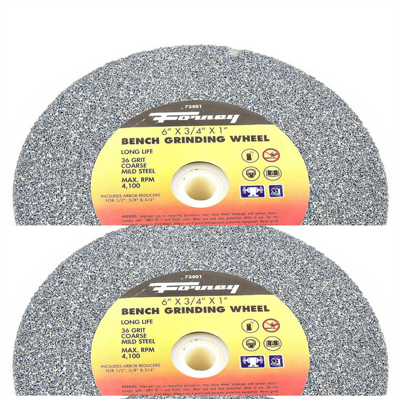 Bench Grinding Wheel, 6 in x 3/4 in x 1 in