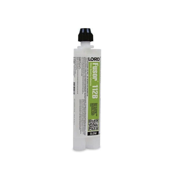 Fusor 112B 2-Part Slow Bonding Adhesive, 7.6 oz Cartridge, Gray, Paste, 8 hr Cu