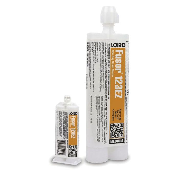 LORD Fusor Adhesives Fusor 123EZ 2-Part Medium Non-Sag Seam Sealer, 10.1 oz Cartridge, Blue, Liquid,