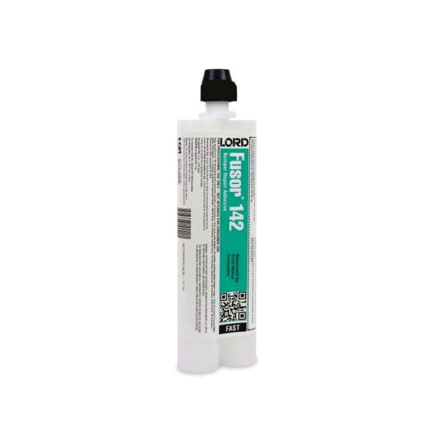 LORD Fusor Adhesives Fusor 142 Fast Sandable Repair Adhesive, 7.1 oz Cartridge, Liquid, Black, 2K Co