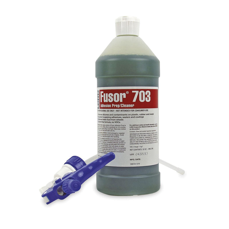 Fusor 703 Adhesion Prep/Cleaner 32 oz Green Liquid - Removes Silicone, Brake Dust and Contaminants