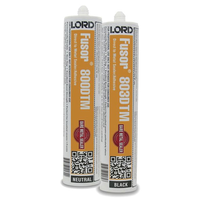 LORD Fusor Adhesives Fusor 800DTM DTM Sealer, 10 oz Cartridge, Neutral, Paste, 72 hr Curing