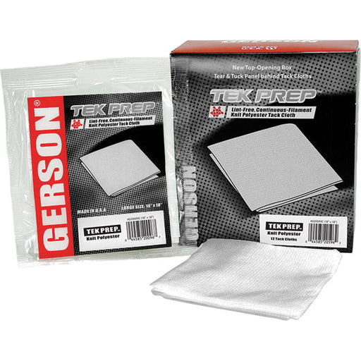Gerson TekPrep 020009C Tack Cloth, 18 in L x 18 in W, White