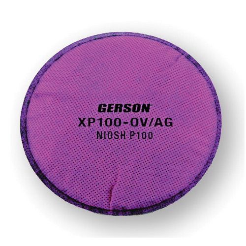 Gerson 08XP100-OV/AG Pancake Style Organic Vapor/Acid Gas Filter, P100 Filter Class