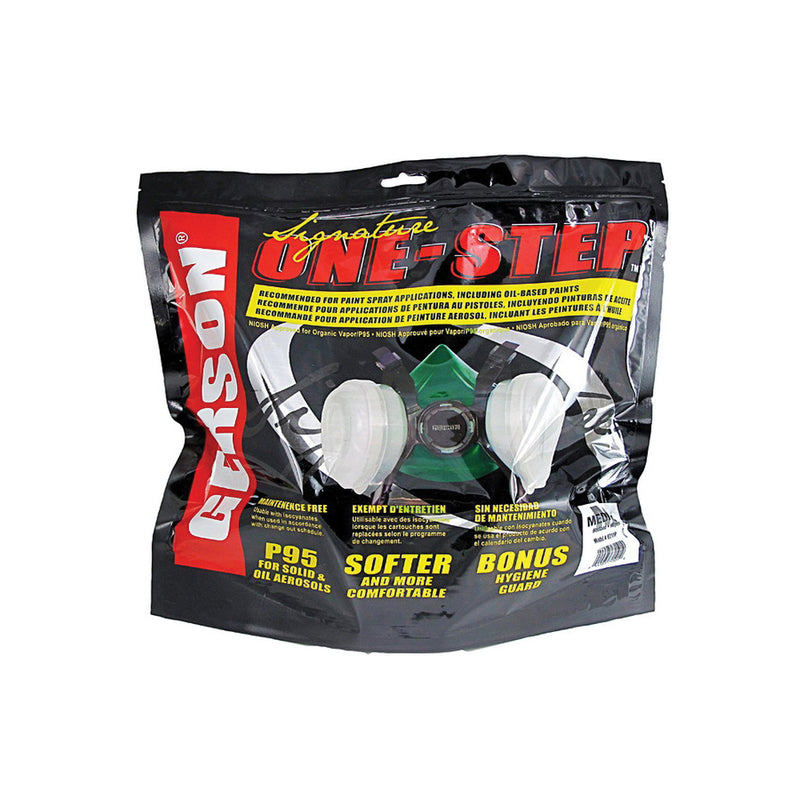 8211P Signature One Step 8000 Series Half-Mask Cartridge Respirator - Medium, P95 Filter