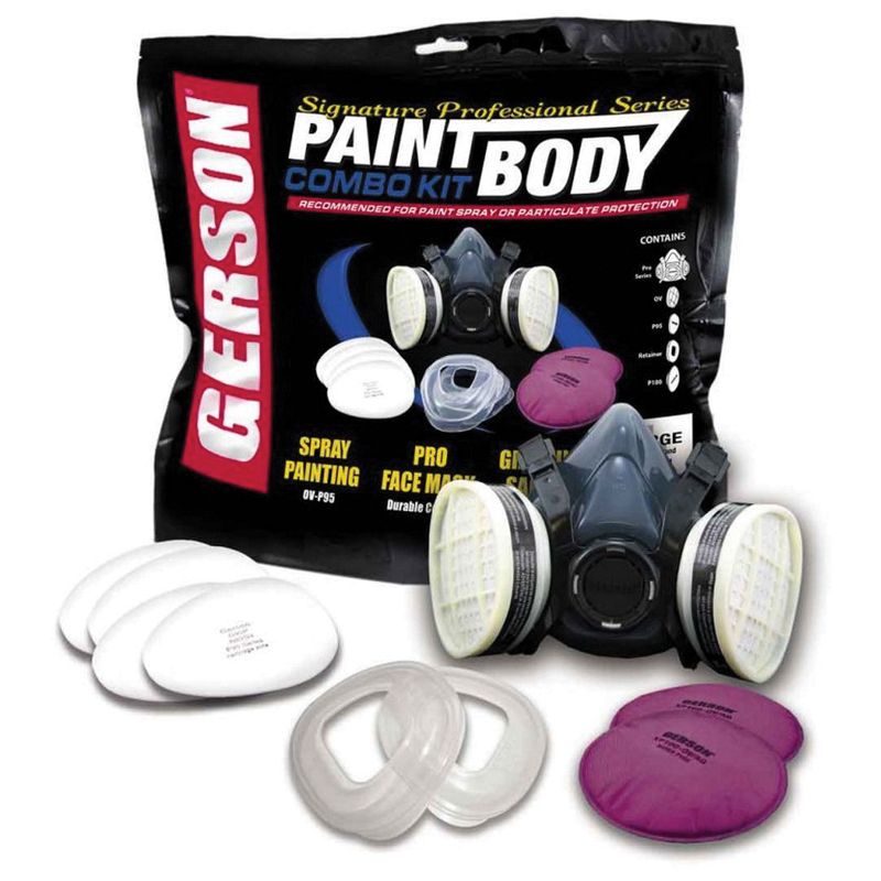 9351 Signature Professional Half-Mask Respirator Kit - Large, P95 Filter, Silicone Rubber