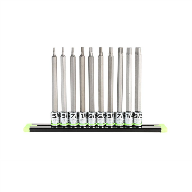 10-PC 1/4" Long SAE RPT Hex Driver Set HAS10LS
