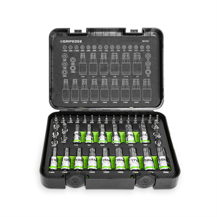 Grip Edge Tools Piece Master RPT Hex Driver Set