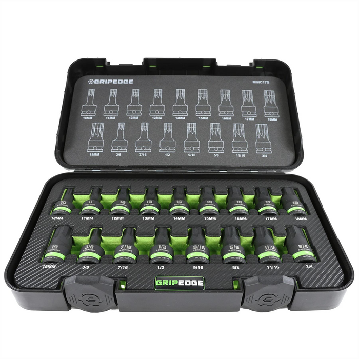 Grip Edge Tools Master 1/2" Dr Impact RPT Hex Driver Set