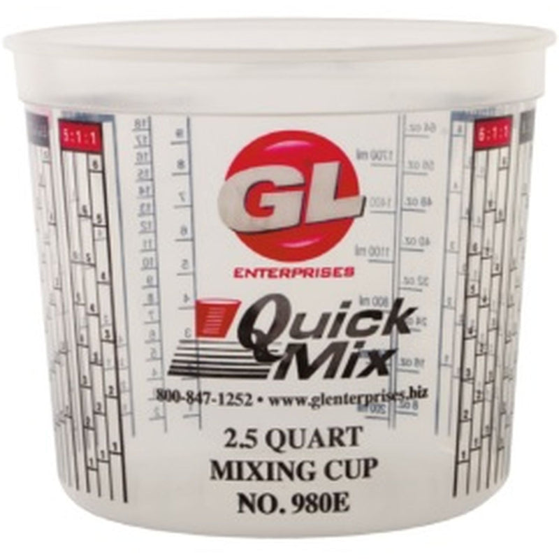 Enterprises 980P Plain Mixing Cup, 2.5 qt