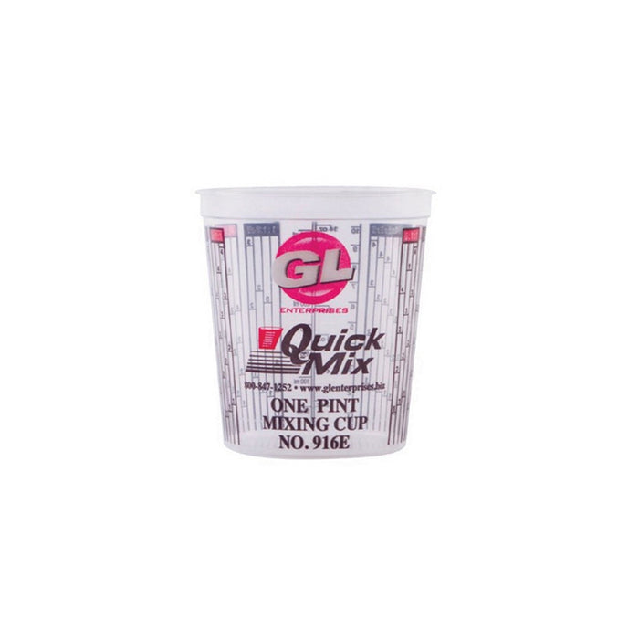 GL Enterprises Enterprises Quick Mix 916 Measuring and Mixing Cup, 16 oz, Clear