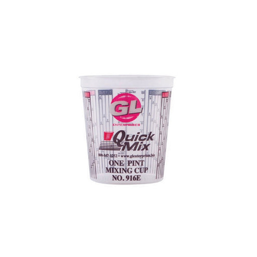 GL Enterprises Enterprises Quick Mix 916 Measuring and Mixing Cup, 16 oz, Clear