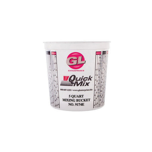 GL Enterprises Enterprises Quick Mix 9174 Measuring and Mixing Cup, 5 qt, Clear