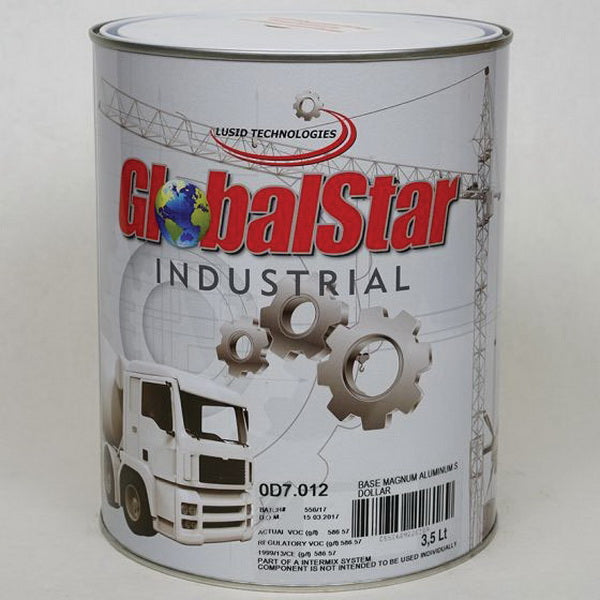 Globalstar 0D7012 Mixing Toner, 3.5 L Can, Magnum Silver Dollar Aluminum