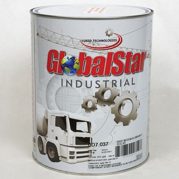 Globalstar 0D7037 Mixing Toner, 3.5 L Can, Medium Silver Dollar Aluminum