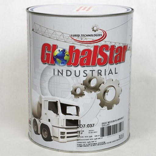 Globalstar 0D7037 Mixing Toner, 3.5 L Can, Medium Silver Dollar Aluminum