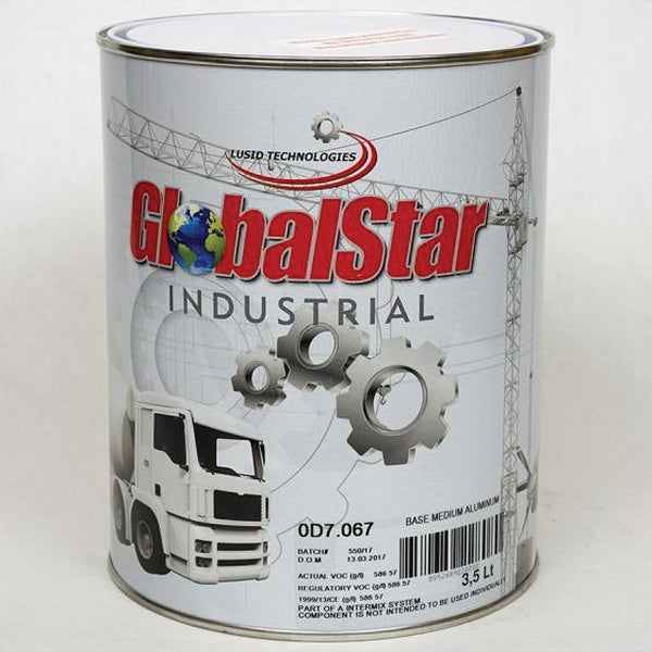 Globalstar 0D7067 Mixing Toner, 3.5 L Can, Medium Aluminum