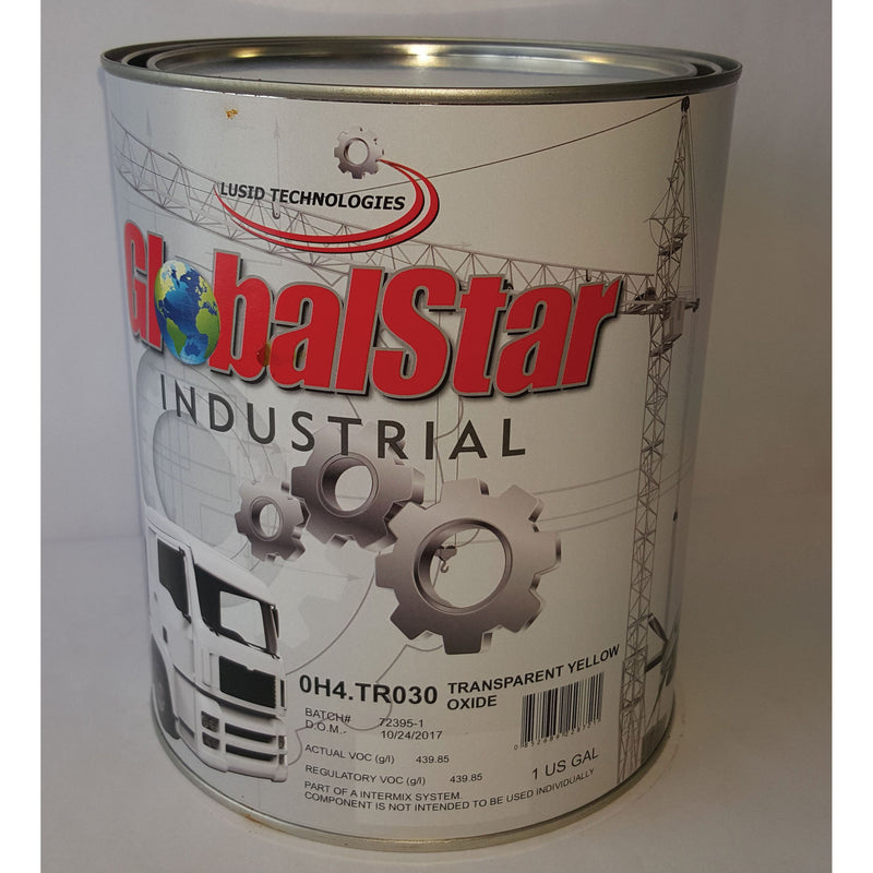 Globalstar 0H4.TR030 Mixing Toner, 1 gal Can, Transparent Yellow