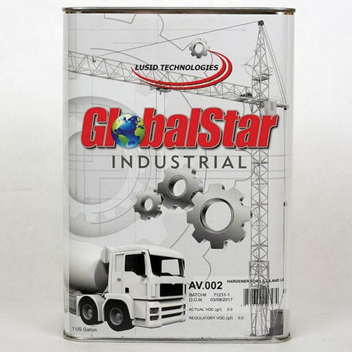 Globalstar AV.002(G) Hardener, 1 gal Can, Clear, Liquid, Use With: L2, L4, and L6 Series Top Coat Bi