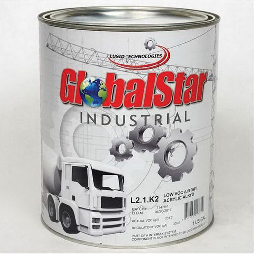 Globalstar L21K2 High Gloss Low VOC Alkyd Enamel Binder, 1 gal Can, Amber