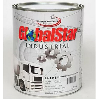 Globalstar L41K1 High Gloss Low VOC MS Acrylic Polyurethane Binder, 1 gal Can, Clear