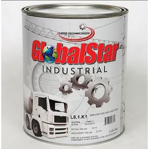 Globalstar L61K1 High Gloss Low VOC UHS Polyurethane Binder, 1 gal Can, Whitish