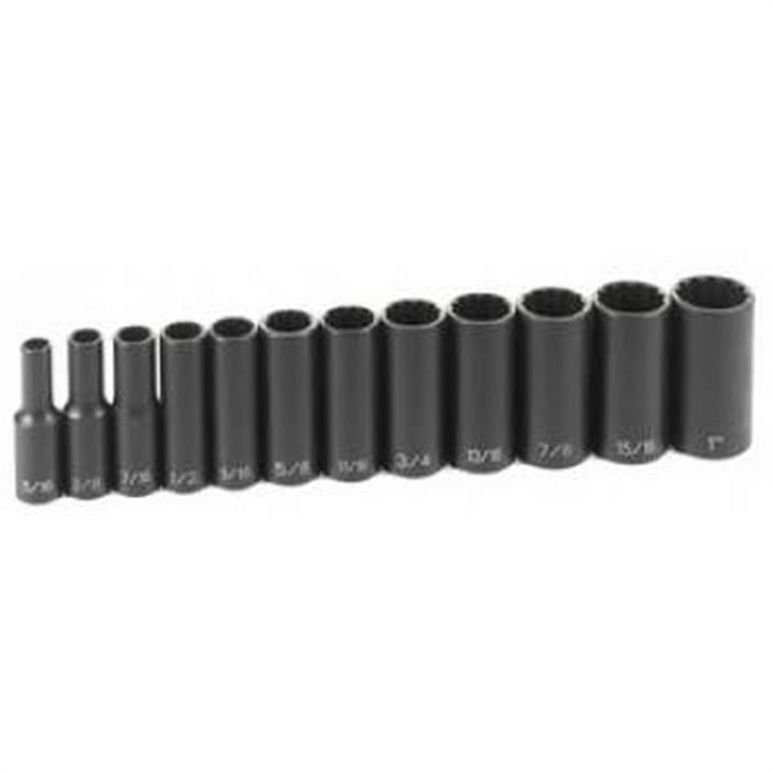 Grey Pneumatic Socket Sets 3/8DR 12PC DEEP SET 12PT