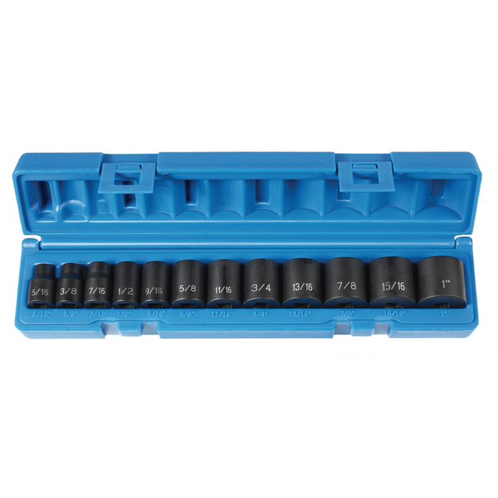 Grey Pneumatic Socket Sets 3/8" Drive 12 Piece Standard Set