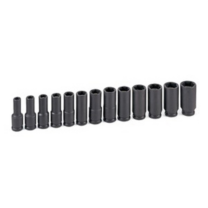 Grey Pneumatic Socket Sets 3/8" Drive 13 Pc. De