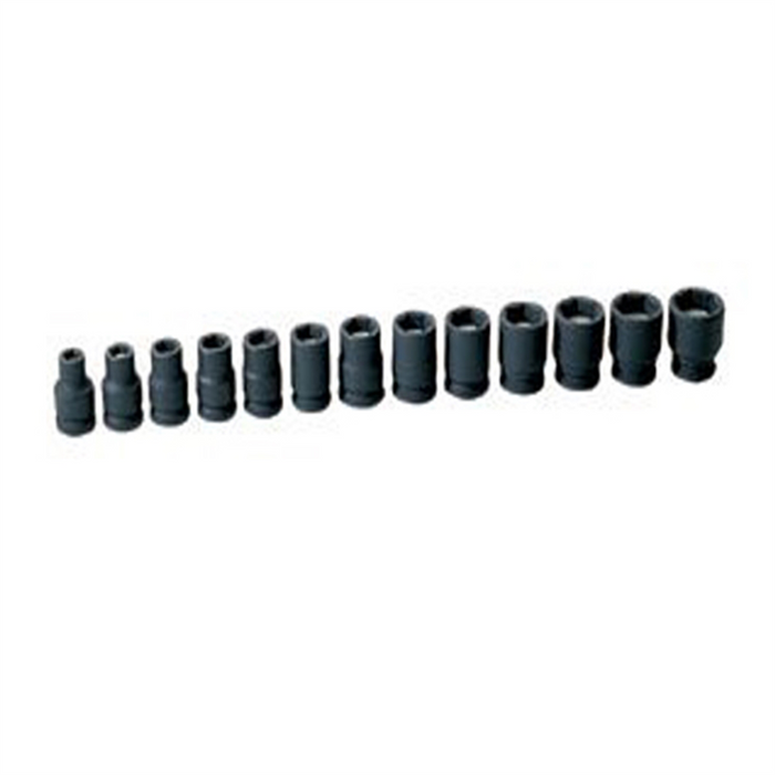 Grey Pneumatic Socket Sets 3/8" Drive 13 Pc. Me