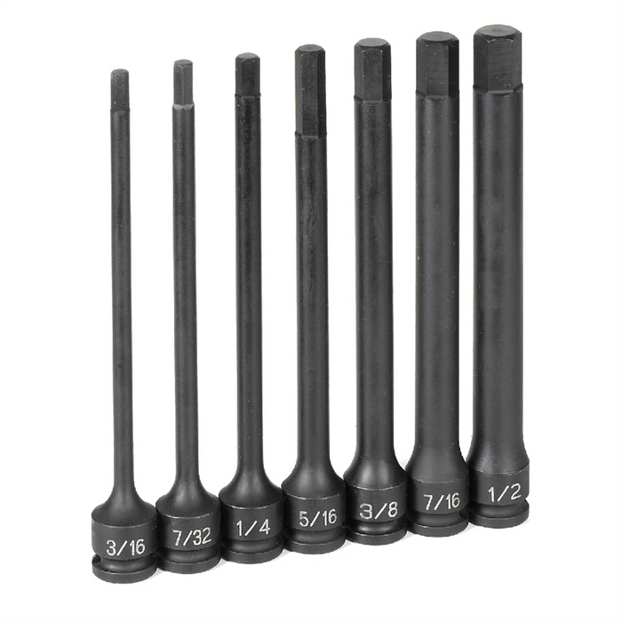 Grey Pneumatic Socket Sets 3/8" Dr. 7 Pc. 6" L