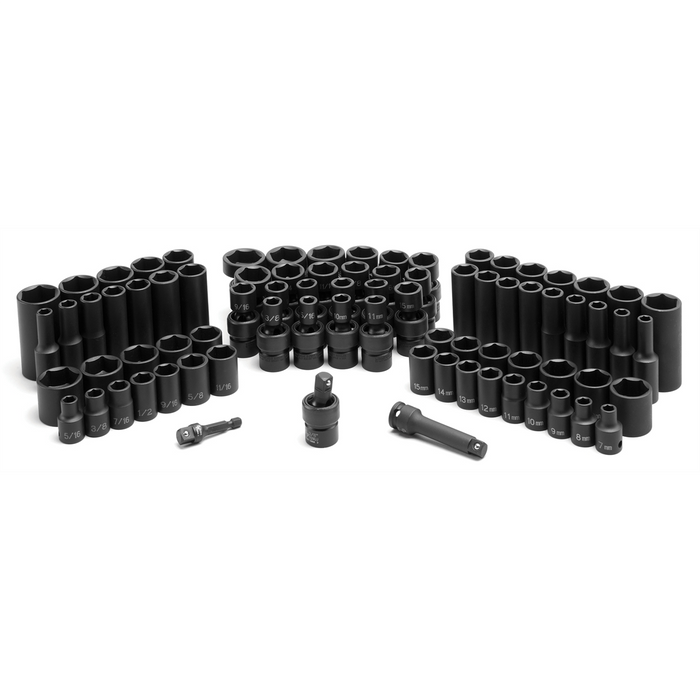 Grey Pneumatic Socket Sets 3/8" Drive 81 Piece Master Set