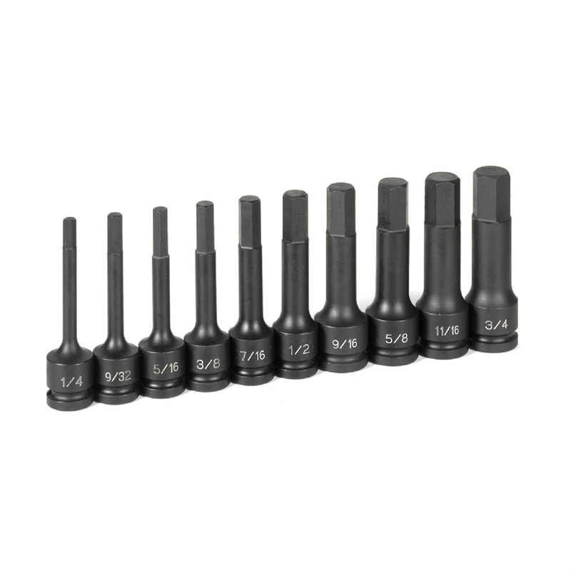 1/2" DR 4" LENGTH FRAC HEX DRIVER SET