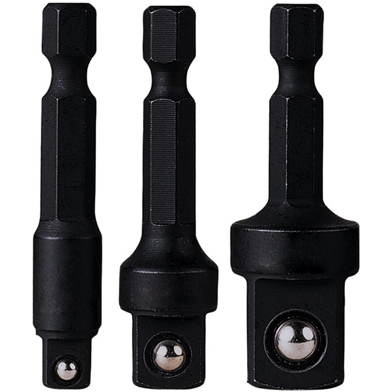 3 Pc. 1/4" Hex to Sq