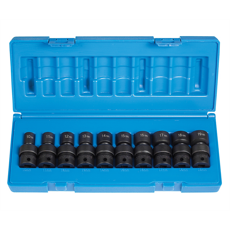 3/8"" Dr. 10 Pc. 12 Point Std.Length Me